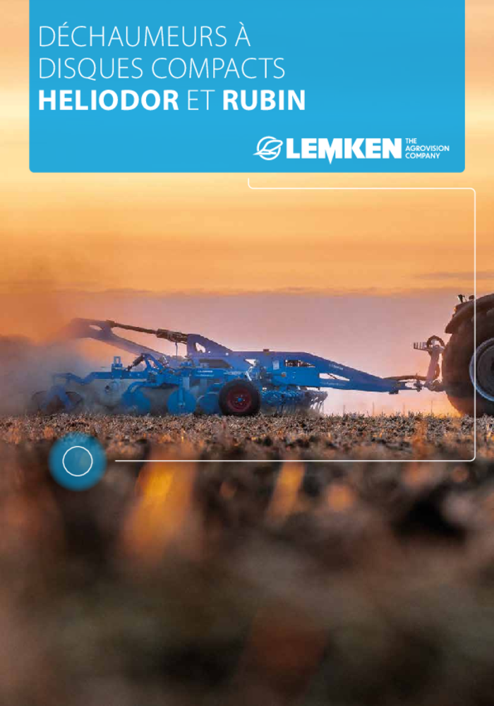 Herses à disques compactes Heliodor et Rubin