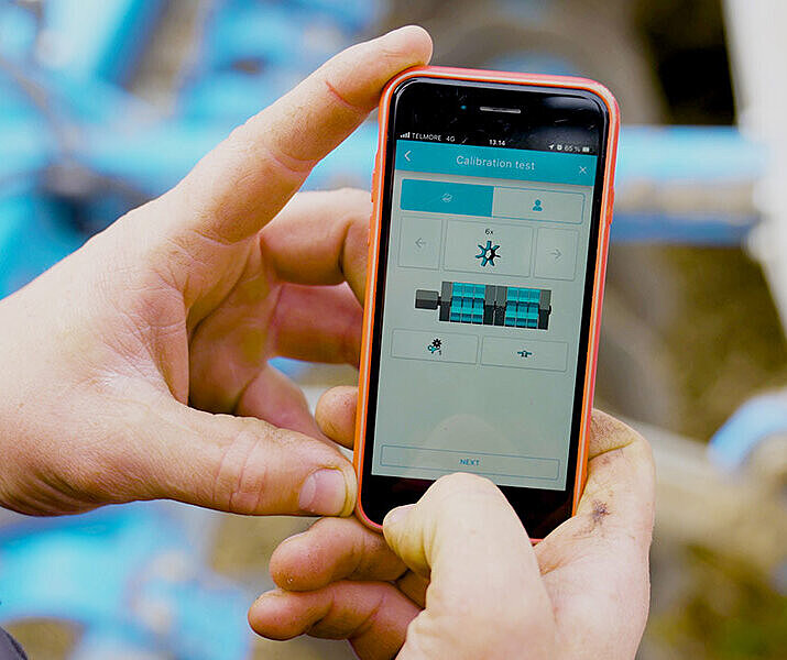 LEMKEN iQblue Go auf dem Smartphone