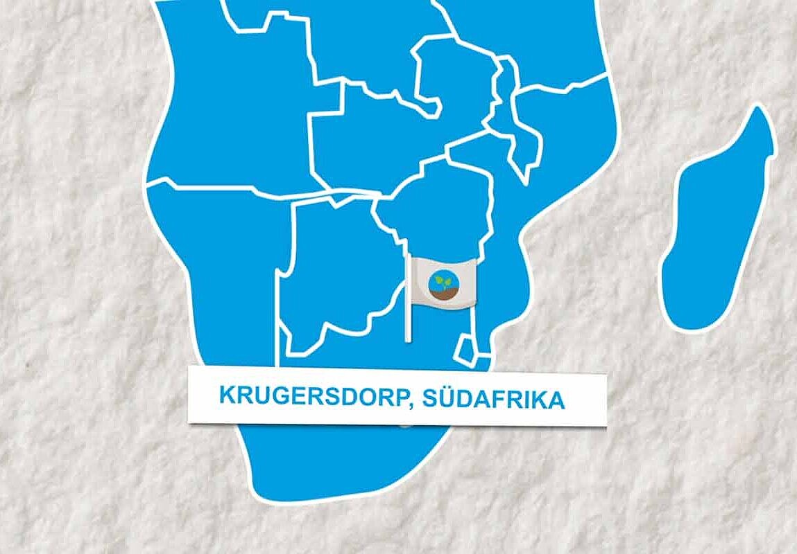 L-Team Landkarte von Krugersdorp, Südafrika