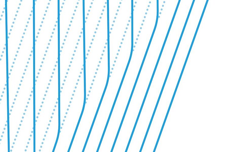 iQblue connect Schaubild: Intelligent pflügen