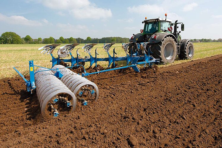 Furrow press for ploughing