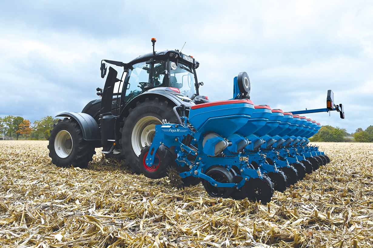 Die Faya bei der Einzelkornsaat