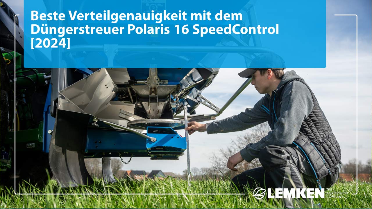 Verteilgenauigkeit mit dem Düngerstreuer Polaris 16 SpeedControl