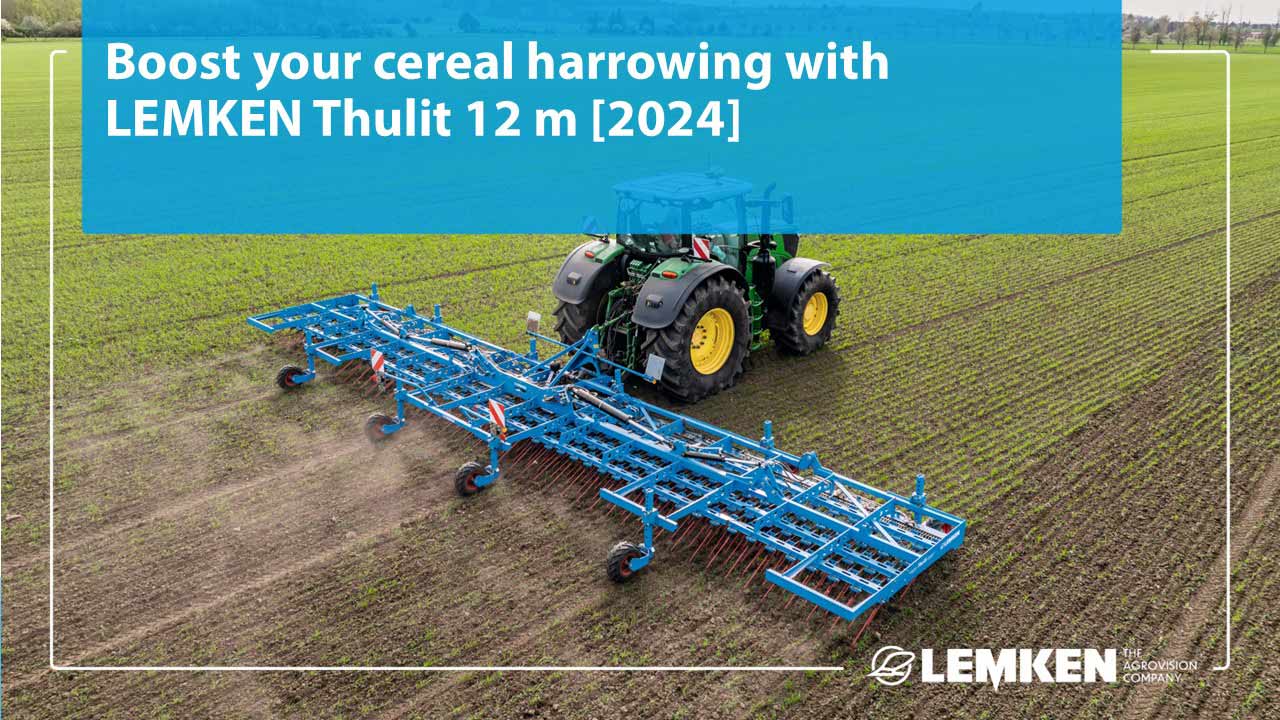Lemken Thulit cereal harrowing