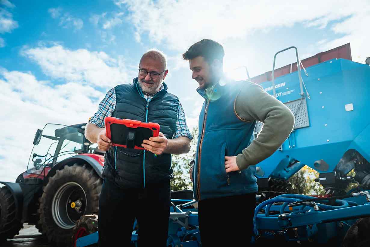 Drillmaschine LEMKEN Solitair mit iQblue Go App