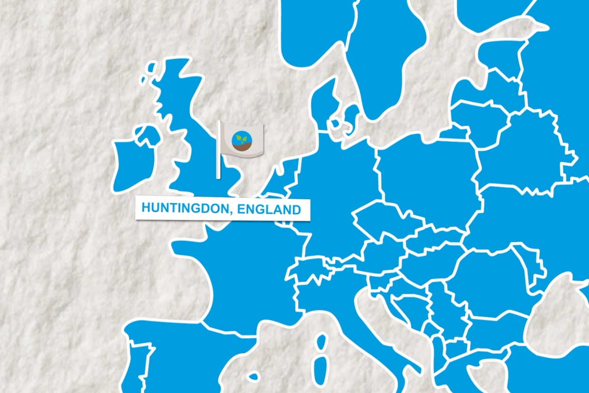 L-Team Landkarte von Huntingdon, England