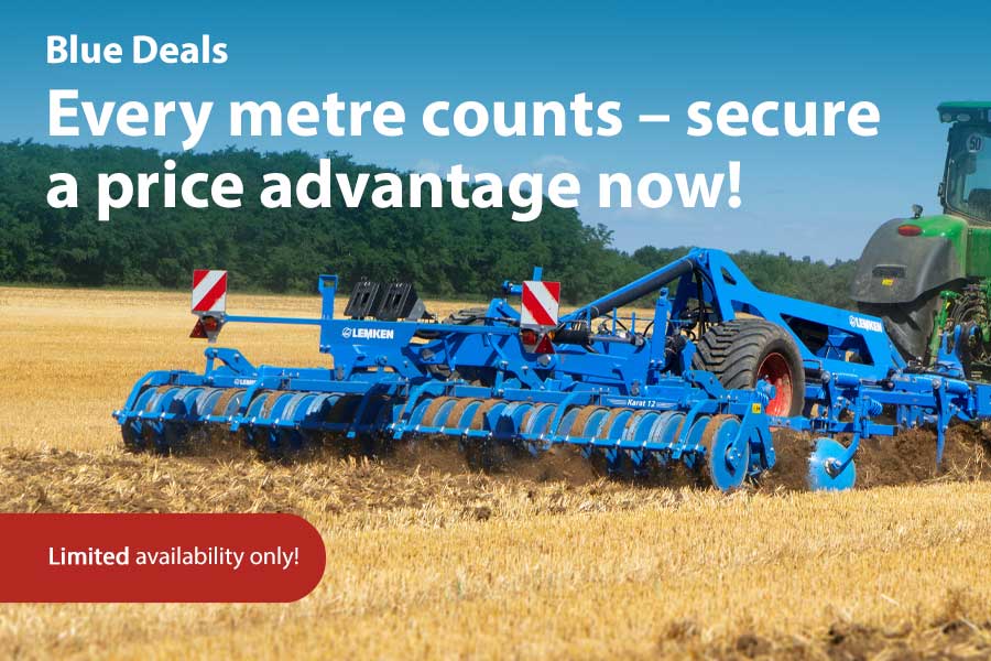 Save per metre of working width with Blue Deals on cultivators