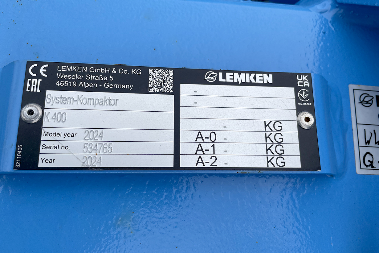 Lemken Gebrauchtmaschine System Kompaktor