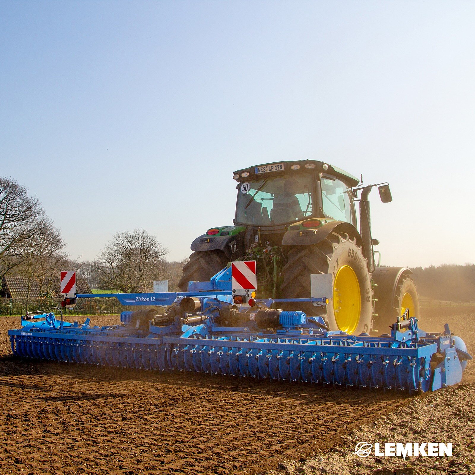 Our Zirkon 12 power harrow is designed for a high continuous load. Due to a high mixing and crumbling action, the soil...