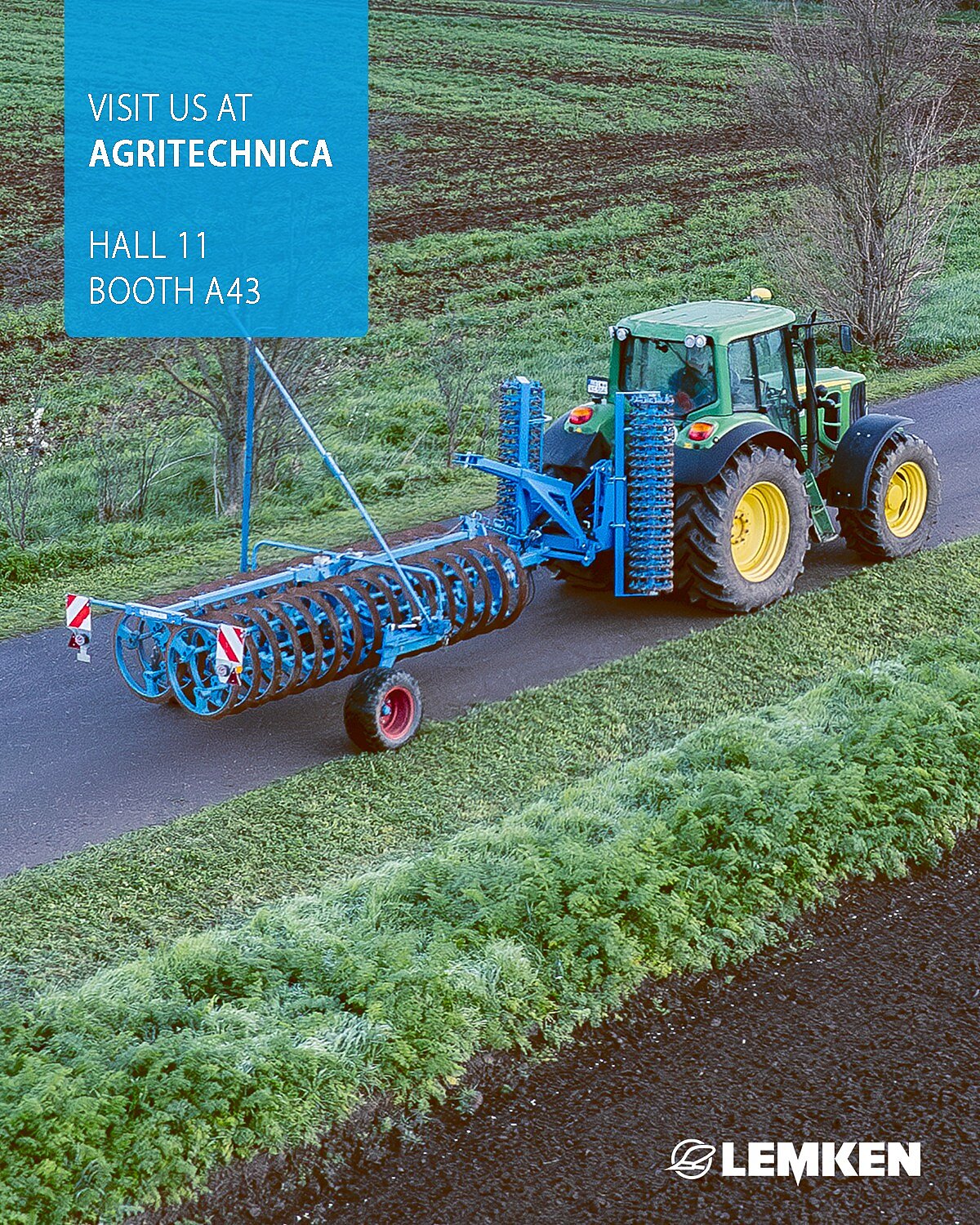 🌾 New at Agritechnica: Our VarioPack furrow press, with a working width of over 3 m, has EU type approval for road...